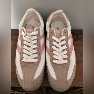 Tretorn Womens Sneakers Rawlins Pink Suede Lace-Up Casual Tennis Shoes
